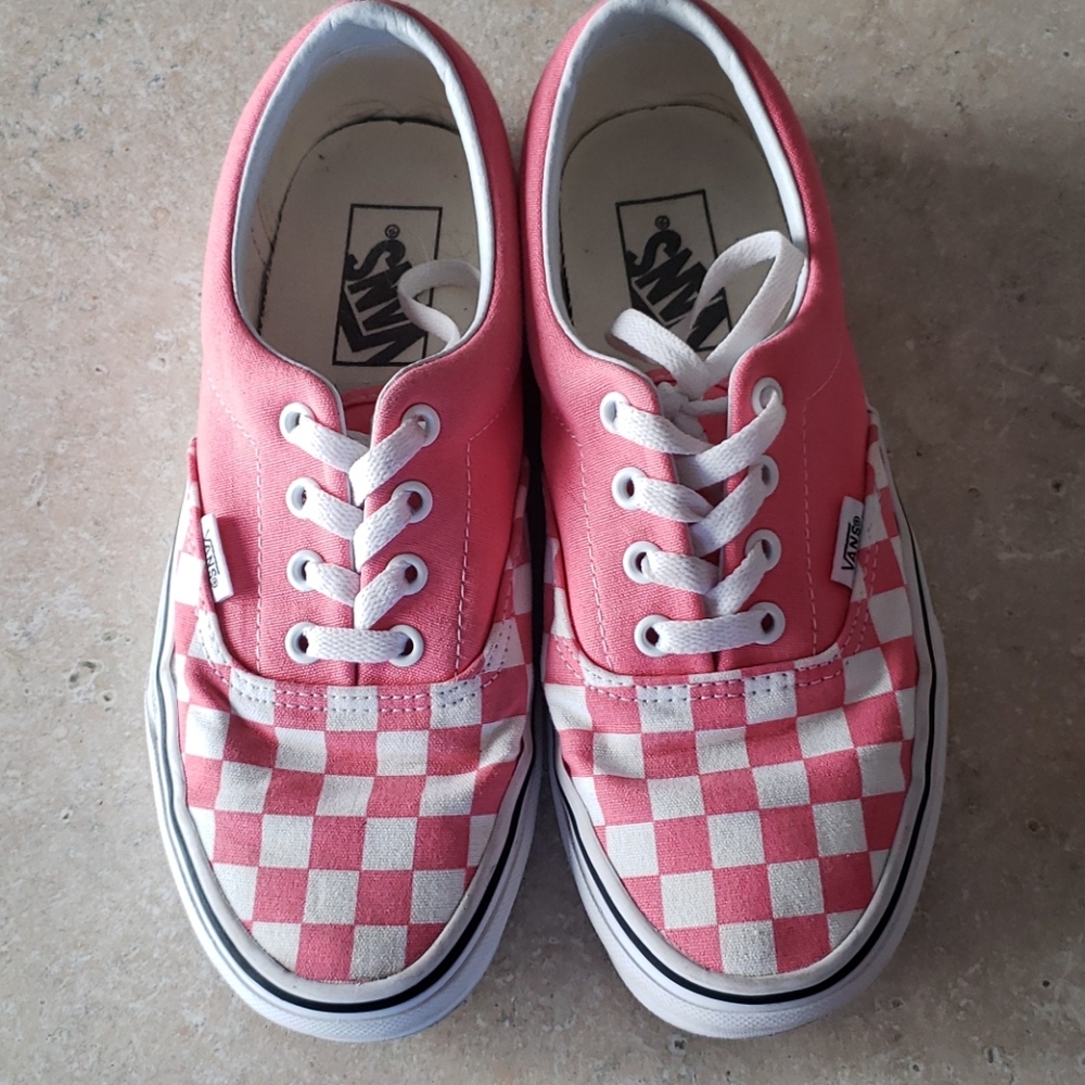 Pink Checker Vans
